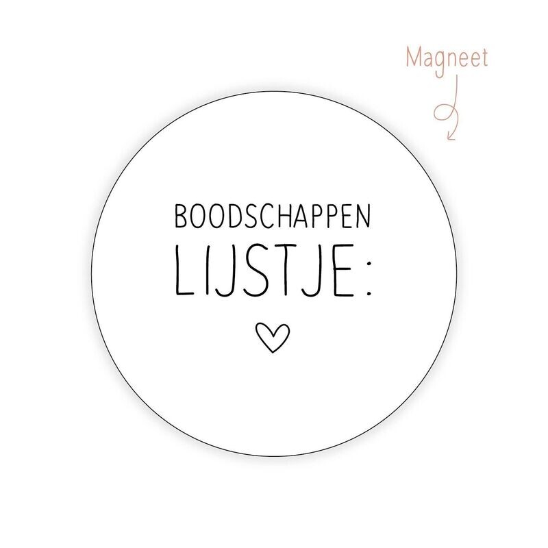 Magneet Boodschappen Lijstje