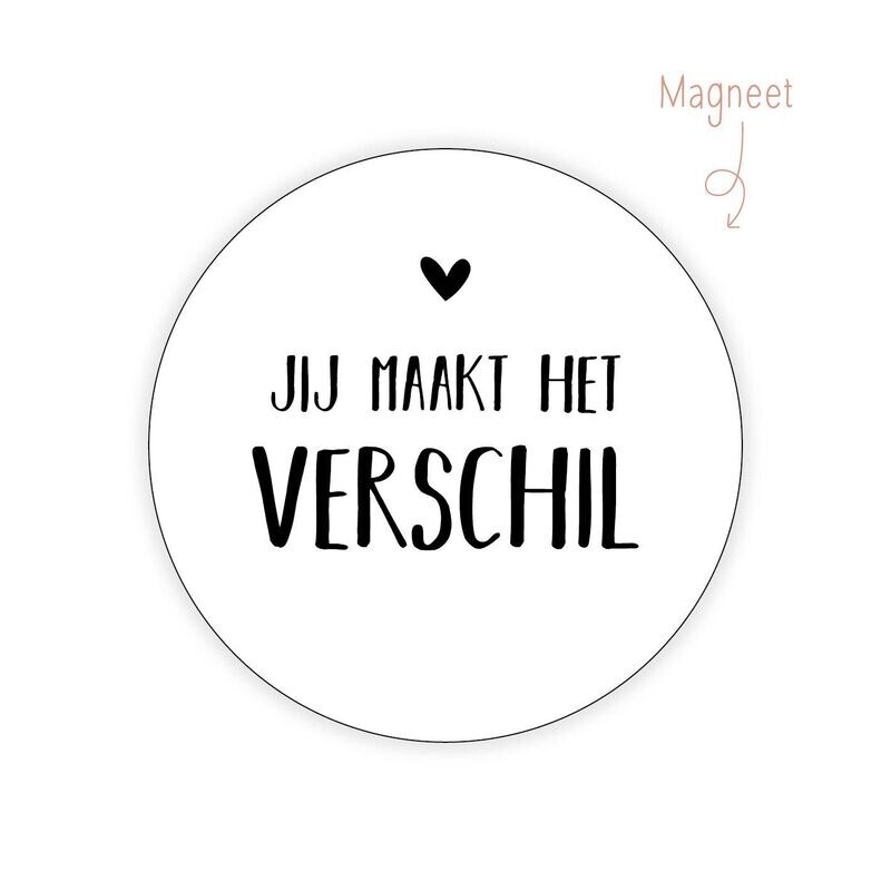 Magneet Jij maakt het verschil