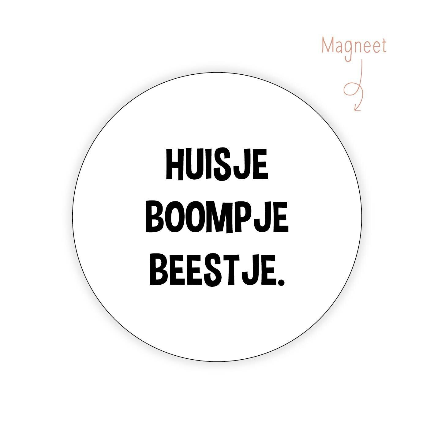 Magneet Huisje Boompje Beestje