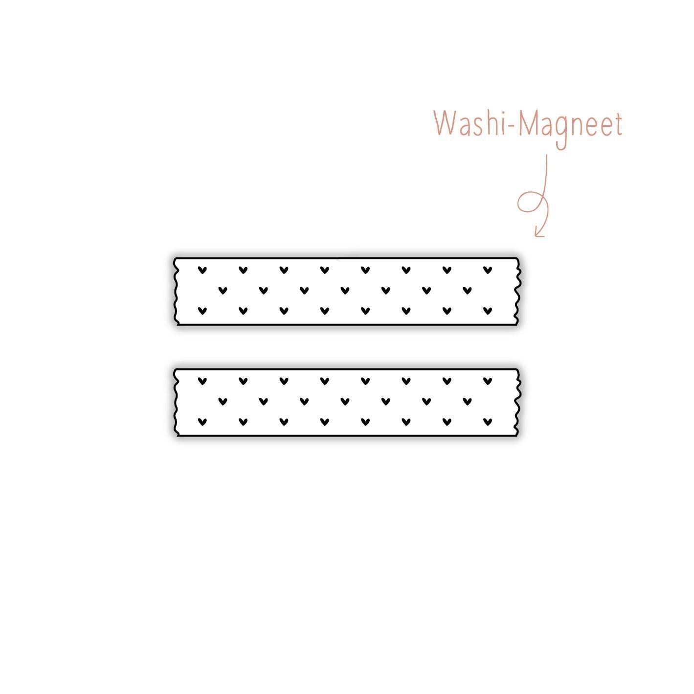 Washi Magneet Hartjes