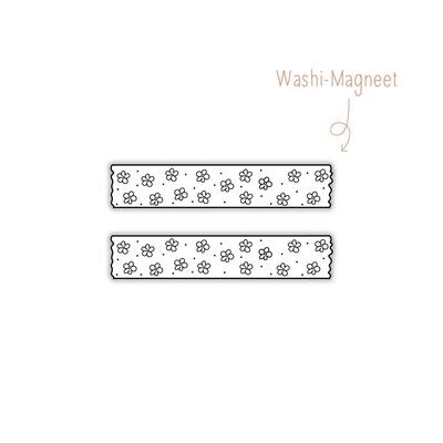 Washi Magneet Bloemetjes