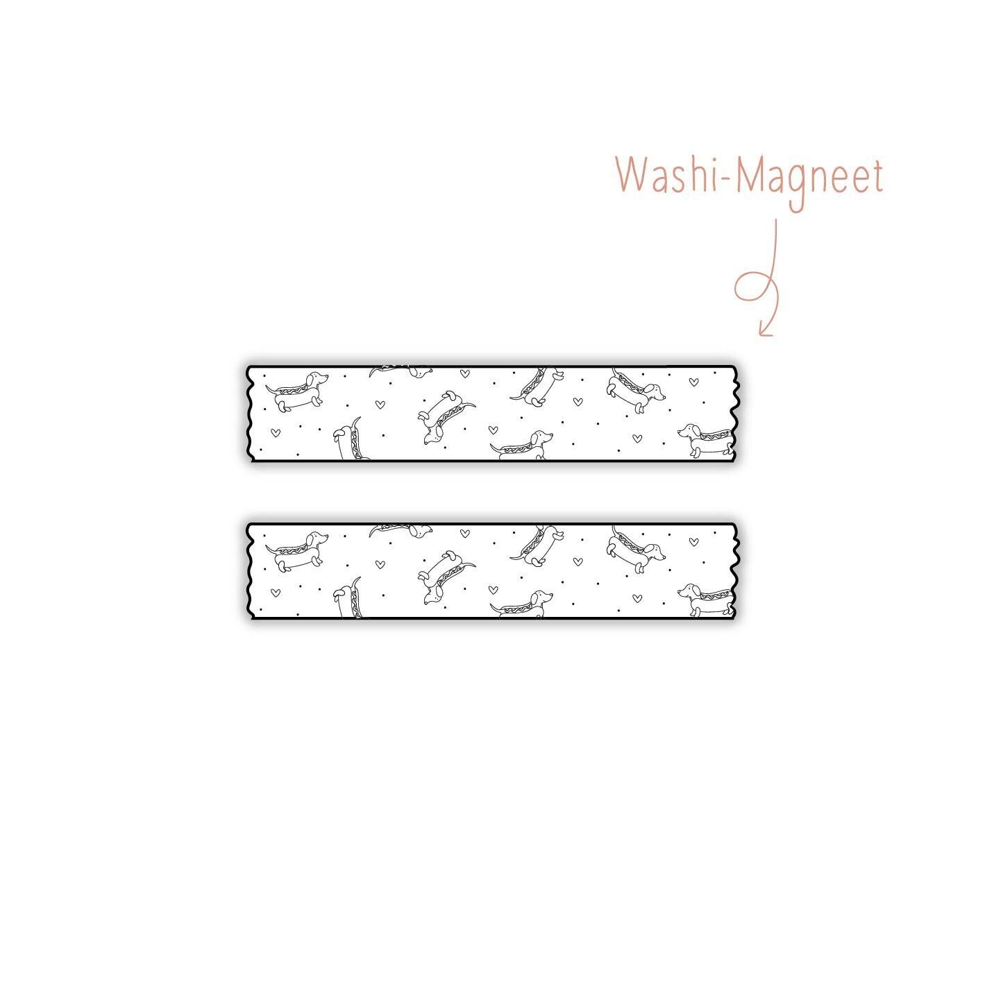 Washi Magneet  Teckel Hotdogs