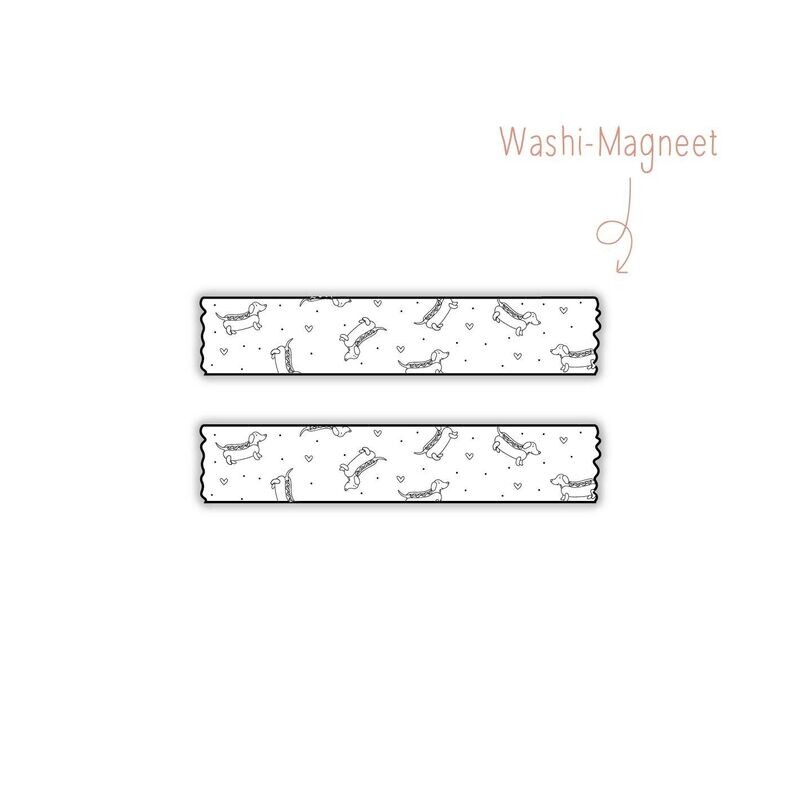 Washi Magneet  Teckel Hotdogs