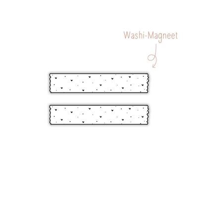 Washi Magneet Hartjes & Stipjes