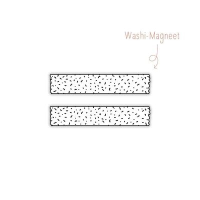 Washi Magneet Streepjes Confetti
