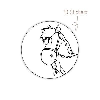 Stickers Paard 10 STKS