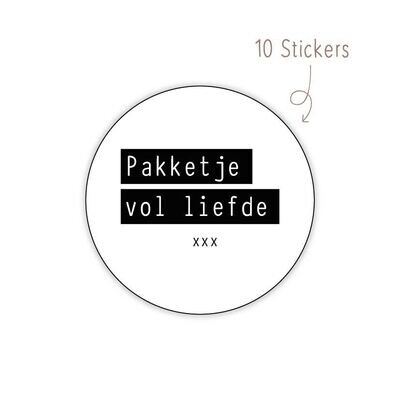 Stickers Pakketje Vol Liefde10 STKS