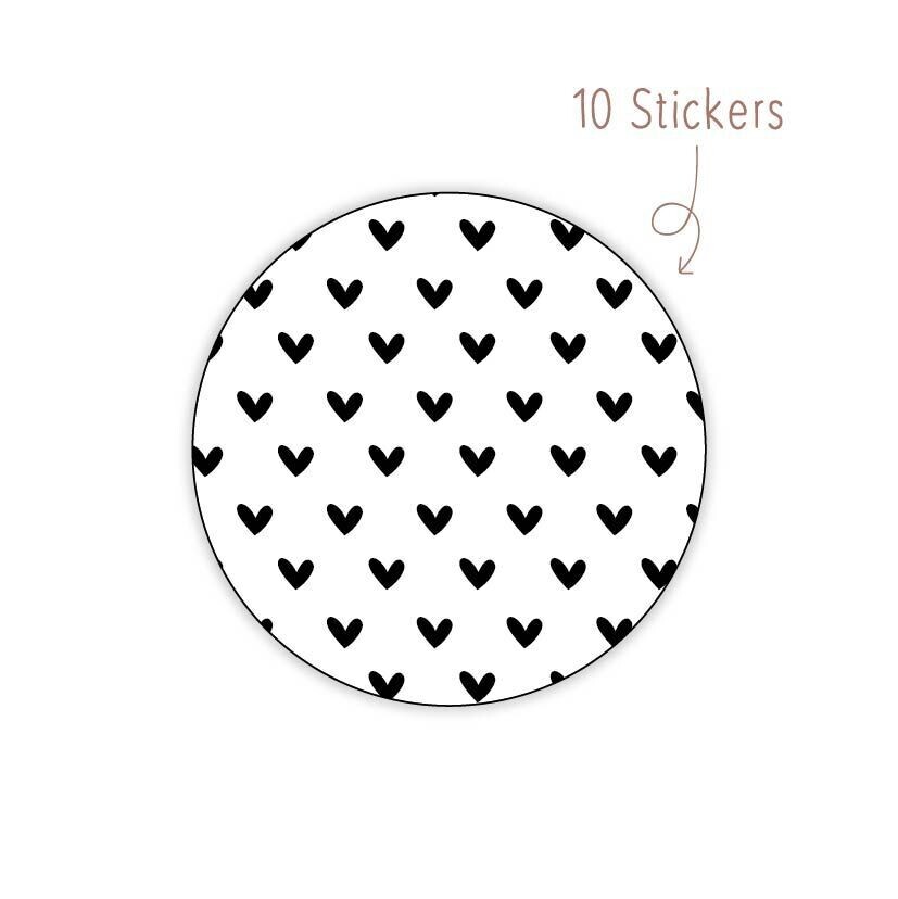 Stickers Hartjes10 STKS