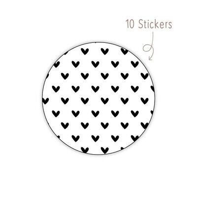 Stickers Hartjes10 STKS