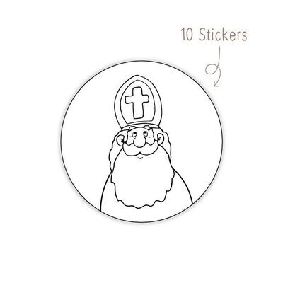 Stickers Sinterklaas 10 STKS