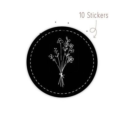 Stickers Bosje Bloemen 10 STKS