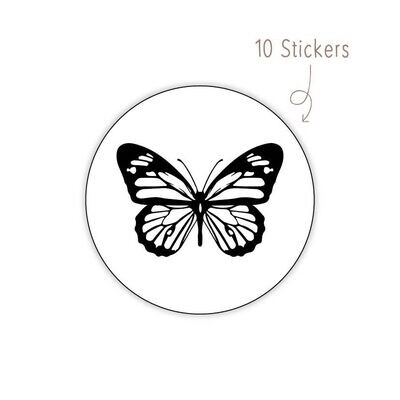 Stickers Vlinder 10 STKS