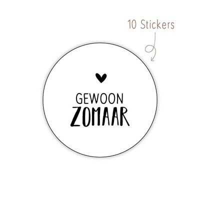 Stickers Gewoon Zomaar 10 STKS