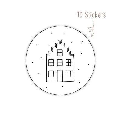 Stickers Huisje 10 STKS