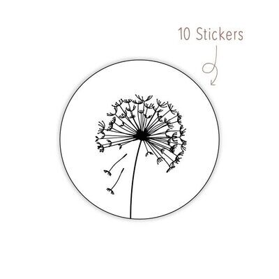 Stickers Paardenbloem 10 STKS