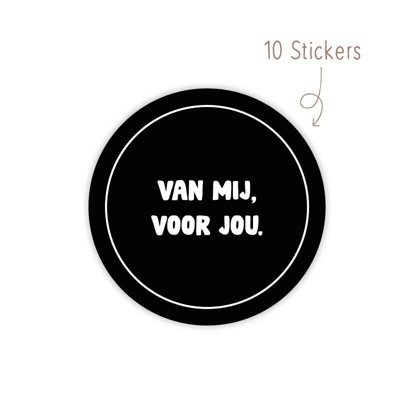 Stickers Van Mij Voor Jou 10 STKS