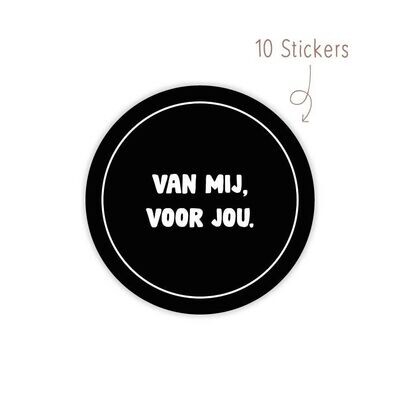 Stickers Van Mij Voor Jou 10 STKS