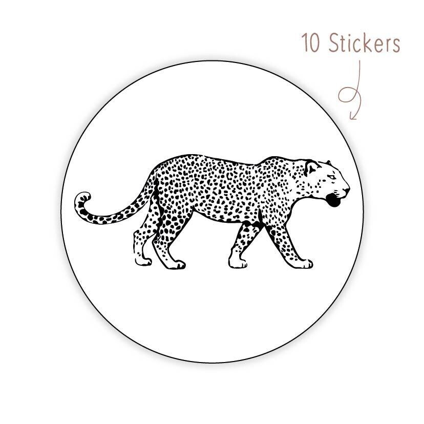 Grote Stickers Jaguar  10 STKS