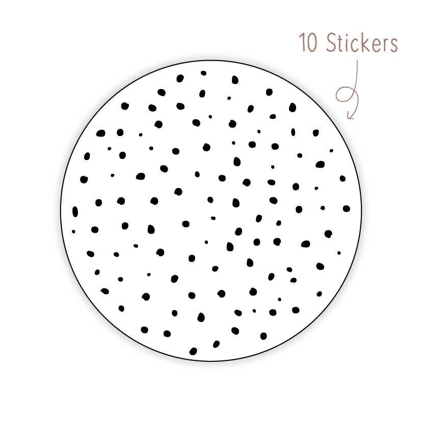 Grote Stickers Stippen  10 STKS