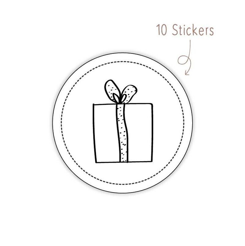 Stickers Kadootje 10 STKS