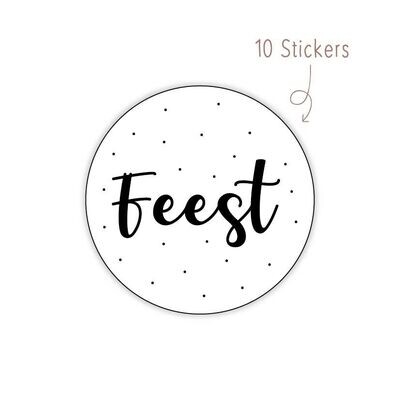 Stickers Feest 10 STKS