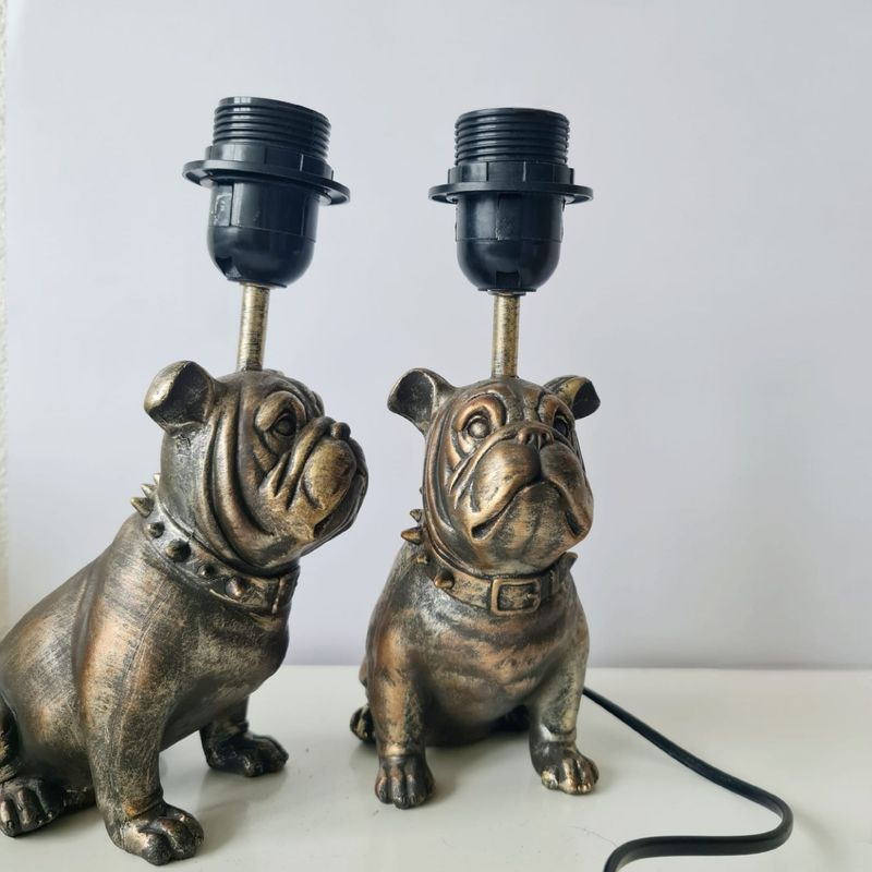 Engelse Bulldog tafellamp, goud Engelse Bulldog tafellamp, goud