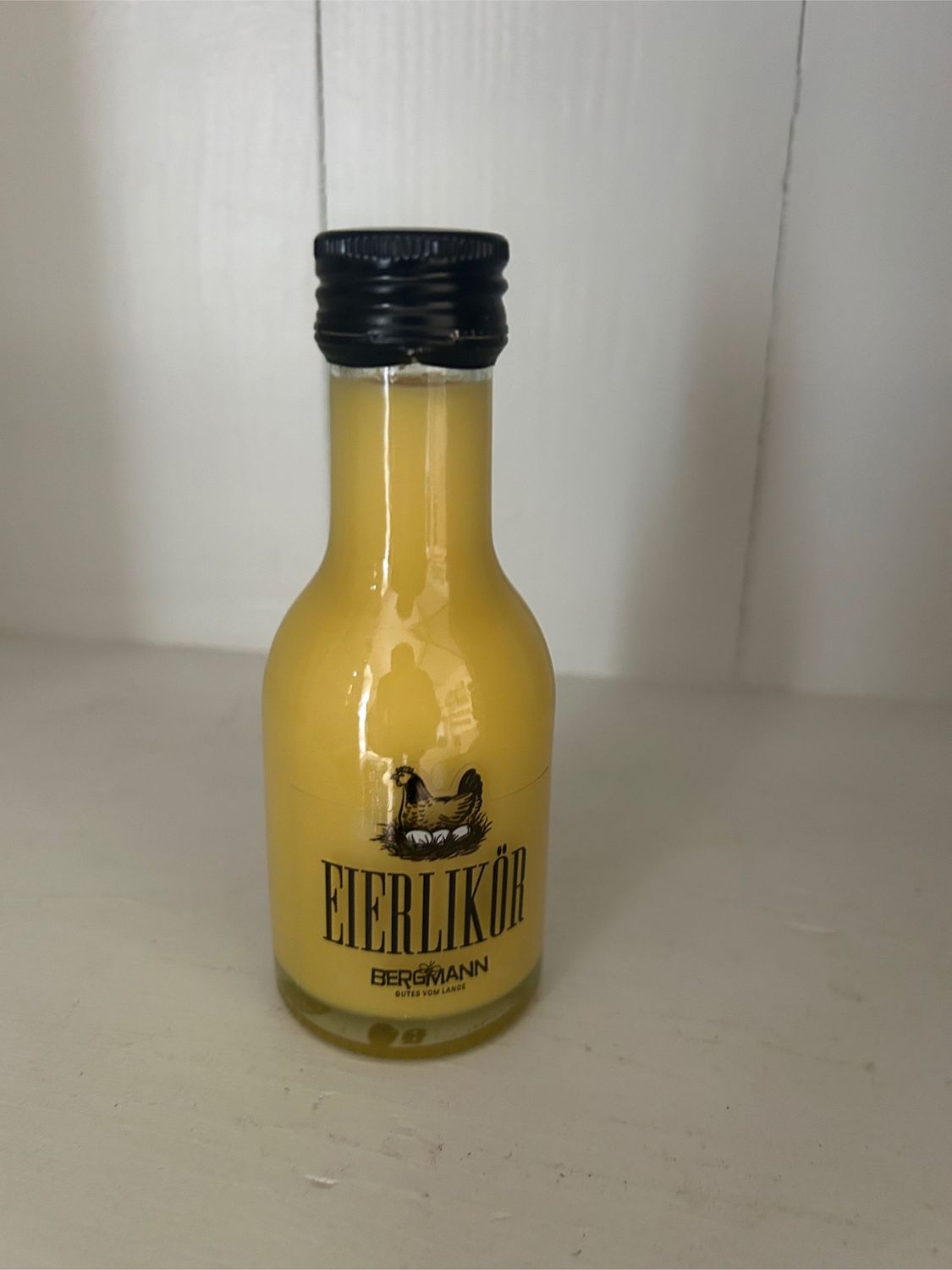 Eierlikör 14% Alkoholgehalt in der 0,1l Glasflasche