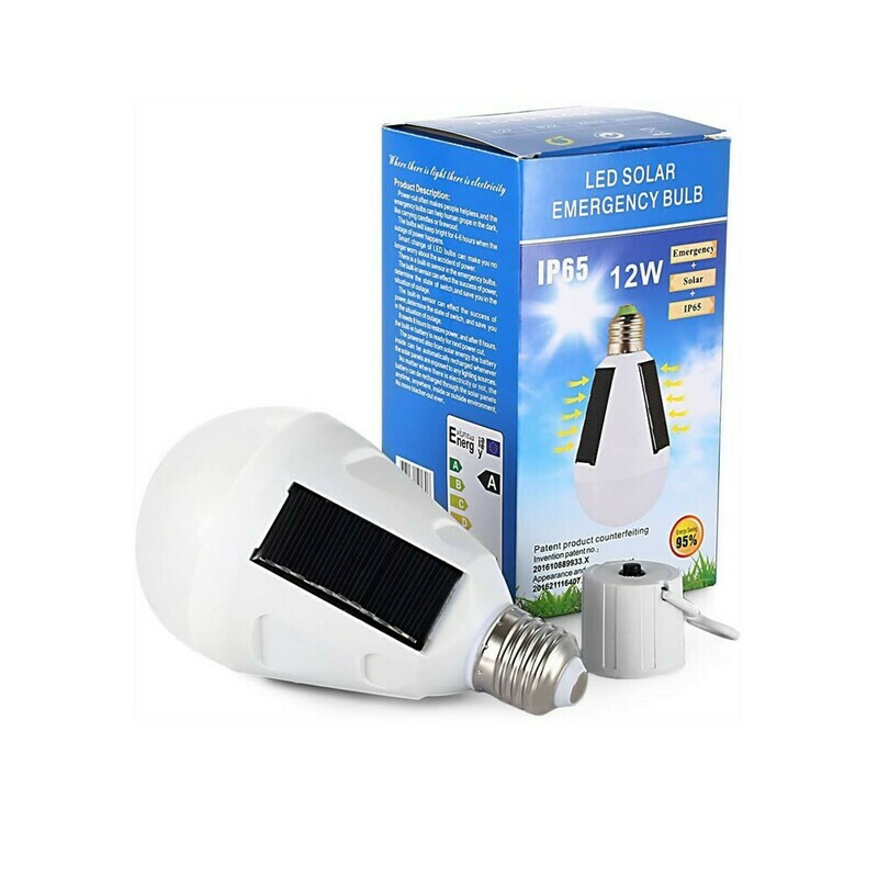 Solar Powered Emergency LED Bulb