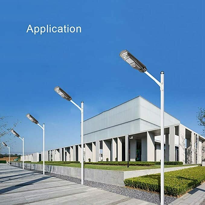 6V 40W LED Solar Powered Wall Street Light PIR Motion Outdoor Garden Lamp