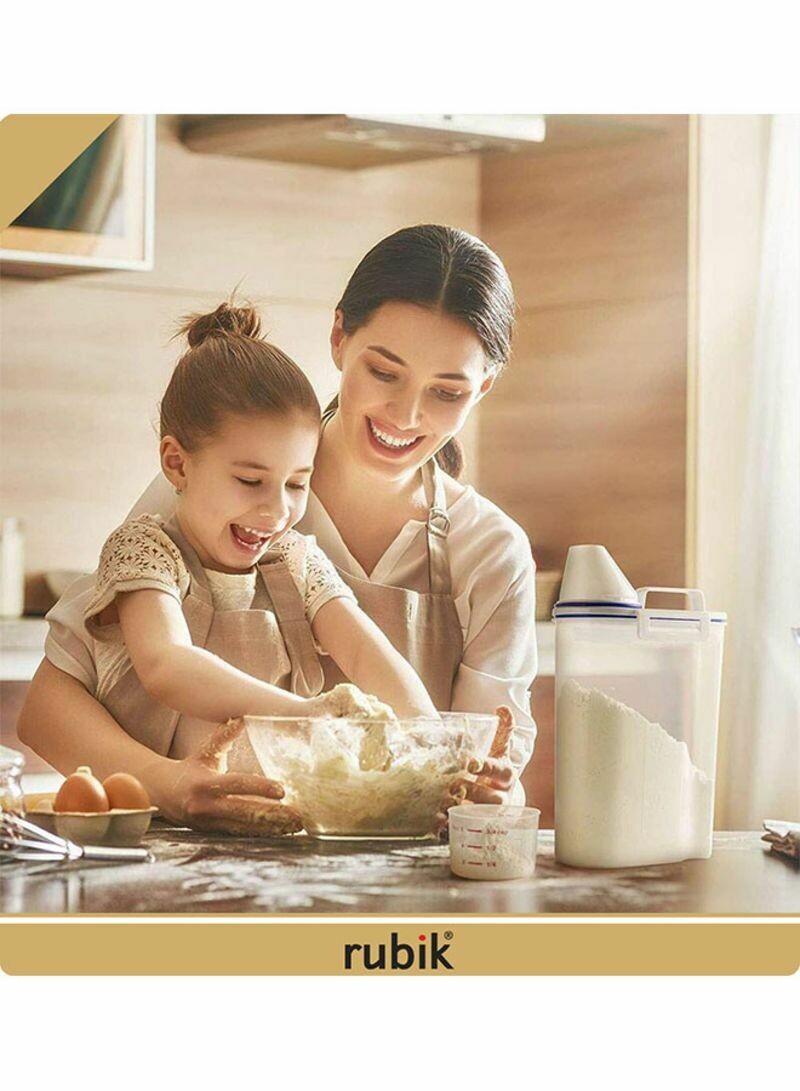 Rice And Cereal Storage Container With Measuring Cup Set