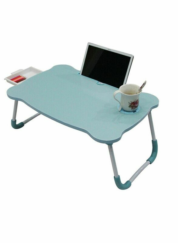 Foldable Laptop Table Blue 60 x 40cm