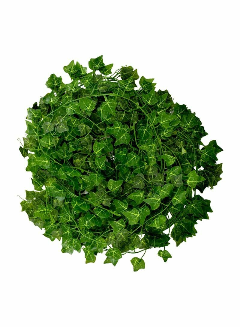 12-Piece Artificial Hanging Ivy Leaves Green 230centimeter