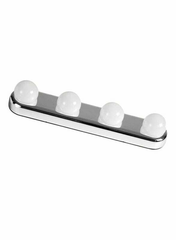 4-LED Vanity Mirror Light Bulb White/Grey