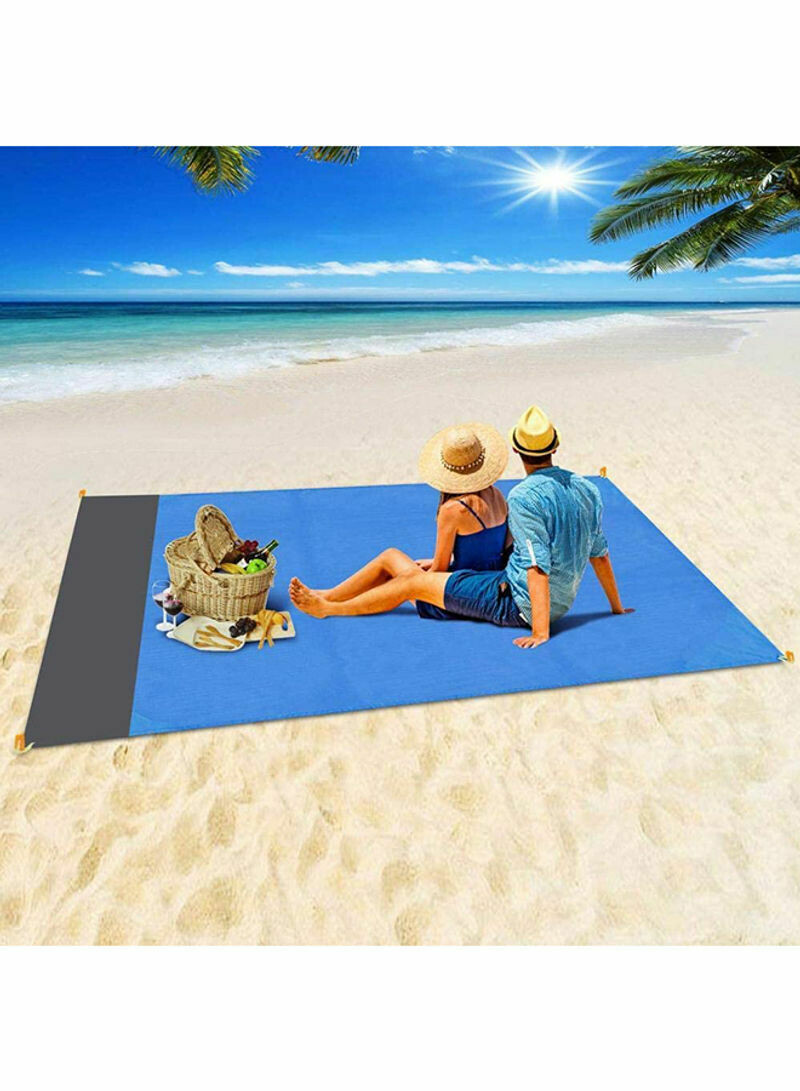 Large Portable Folding Camping Mat Blue 208x200cm