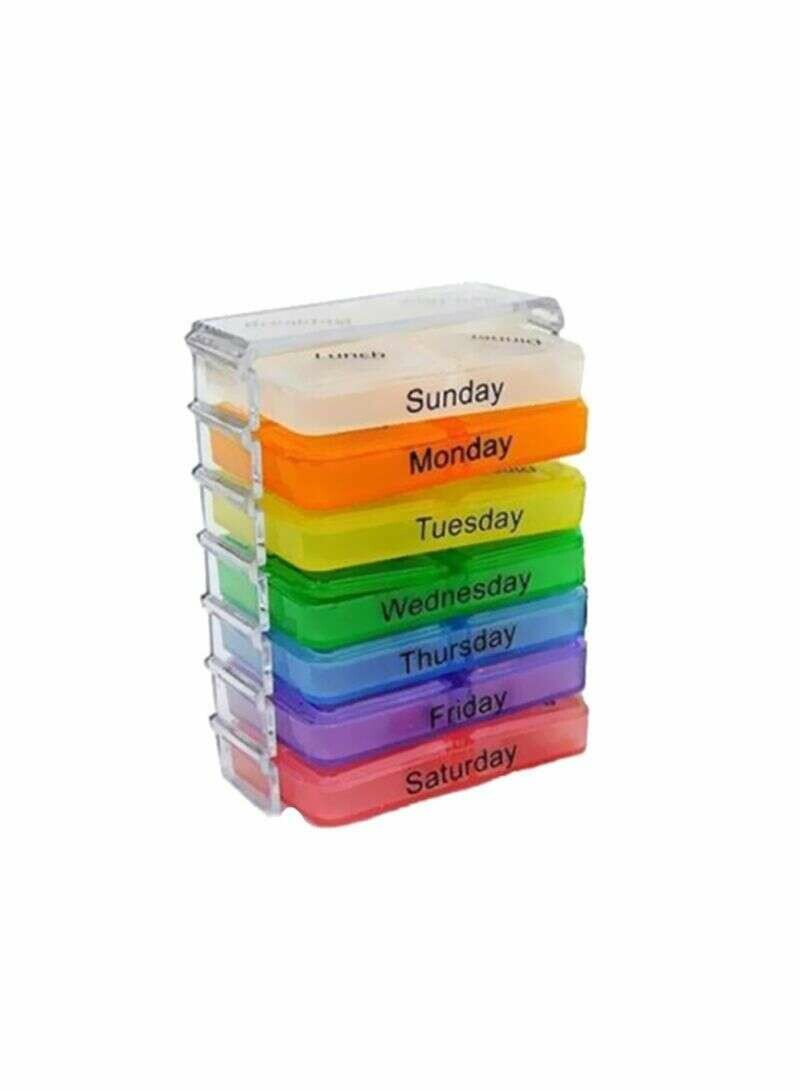 Portable Medicine Storage Case Multicolour