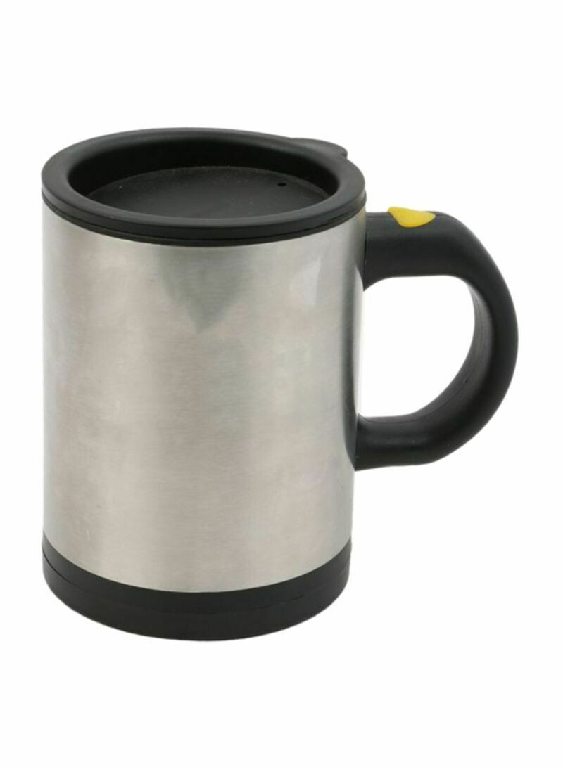 Stainless Steel Self Stirring Mug Silver 320ml