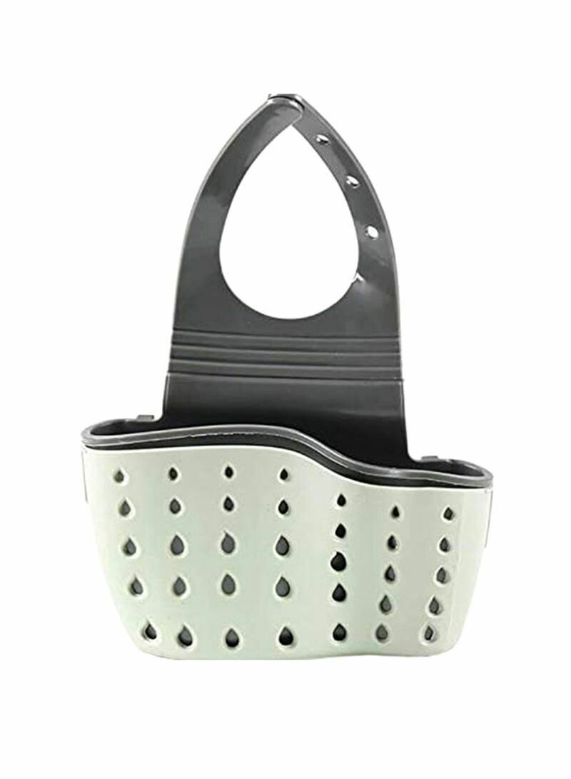 Sink Shelf Soap Sponge Drain Rack Grey 22cm