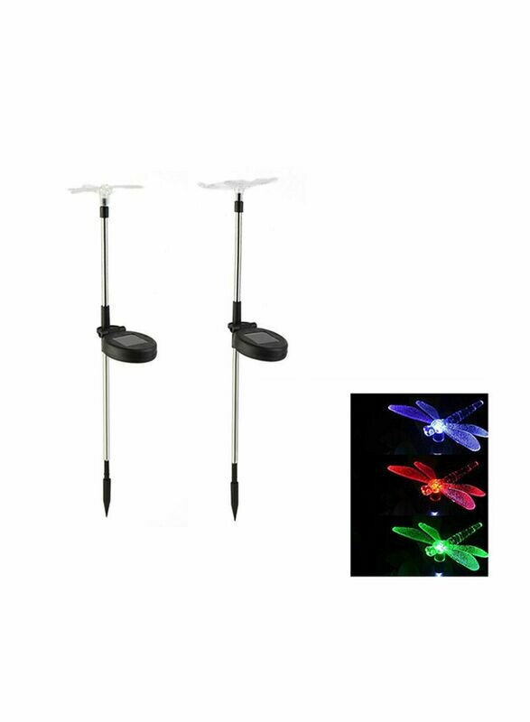 Dragonfly LED Solar Accent Lights Multicolour 73cm