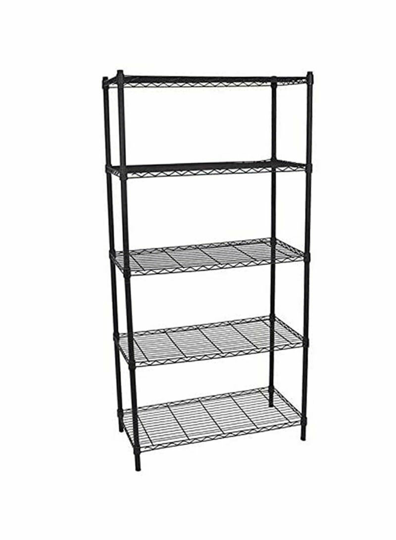 Storage Rack Black 55x30x150cm
