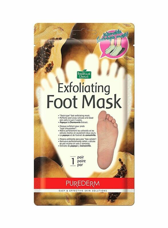 Purederm Botanical Choice Exfoliating Papaya Foot Mask White