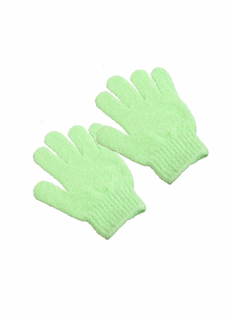 Real Skin Exfoliating Shower Gloves Green 20g