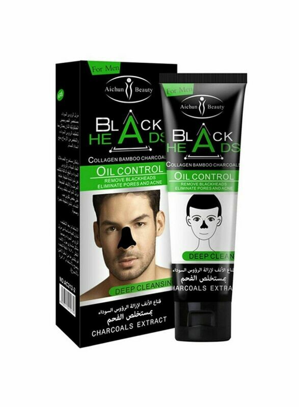 Aichun beauty Oil-Control Shrinking Pores Nose Blackhead Removal Mask Black 50g