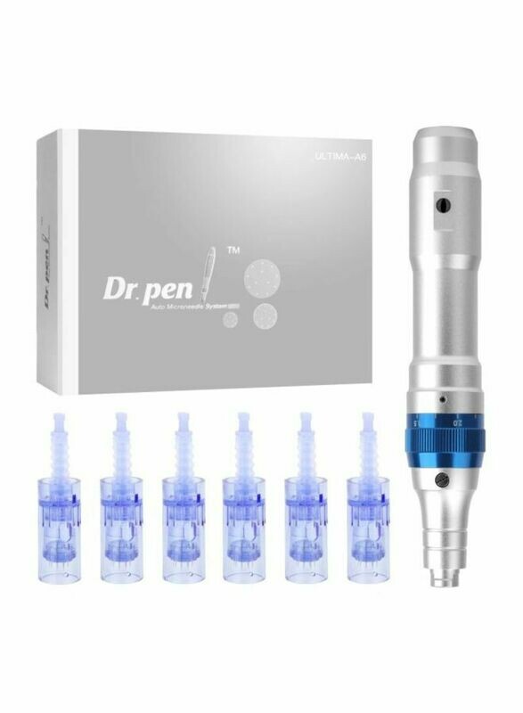 Dr. Pen Ultima A6 Professional Microneedling Pen Silver/Blue