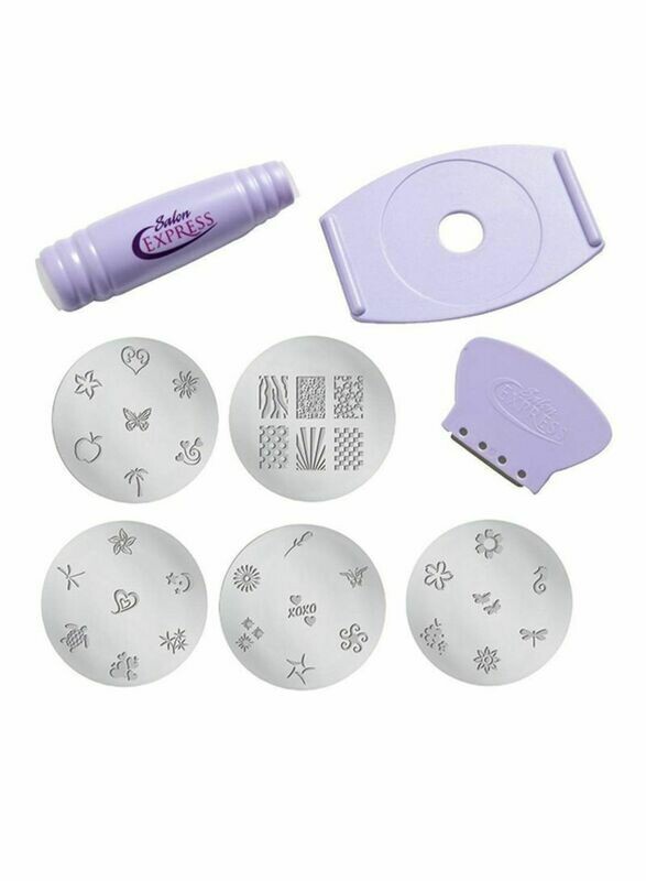 He
Professional Nail Art Stamping Nail Polish Kit Purple