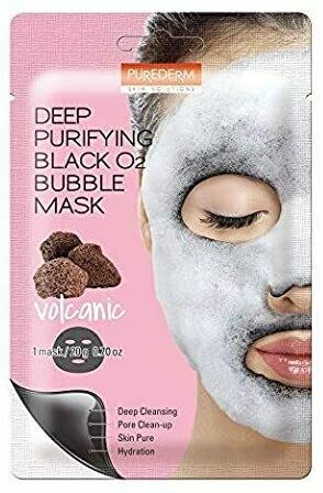 Purederm Deep Purifying Black O2 Bubble Mask 20g