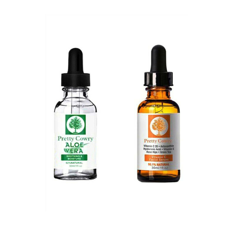 Pretty Cowry 2-Piece Aloe Vera And Vitamin C Facial Serum Set 30ml