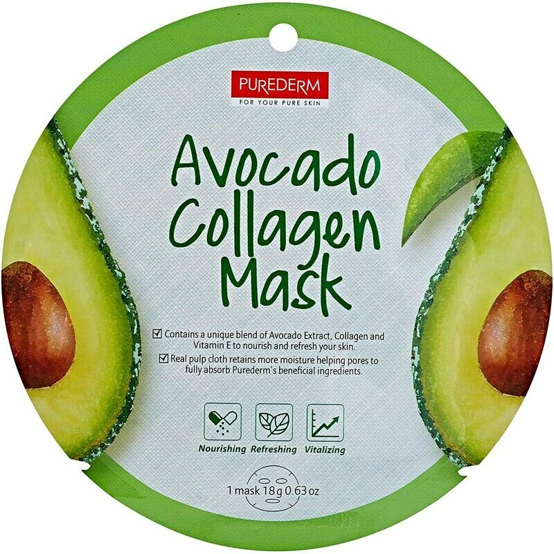 Purederm Avocado Collagen Mask 18g