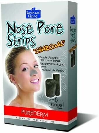 Purederm Botanical Choice&#39;S Charcoal Nose Pore Strips 6 Strips