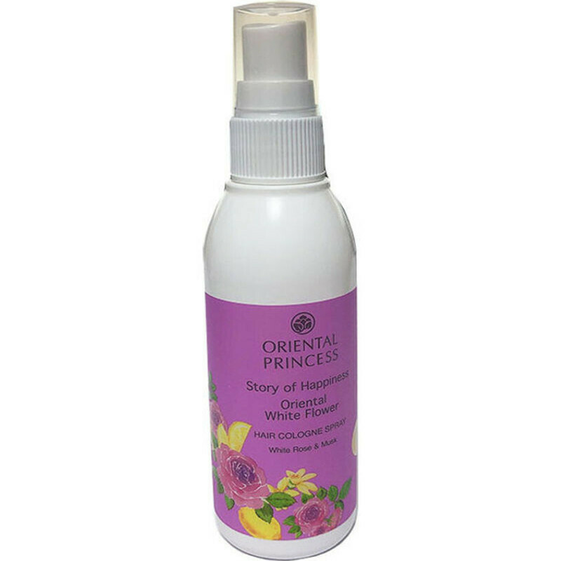 ORIENTAL PRINCESS White Flower Hair Cologne Spray Clear 100ml