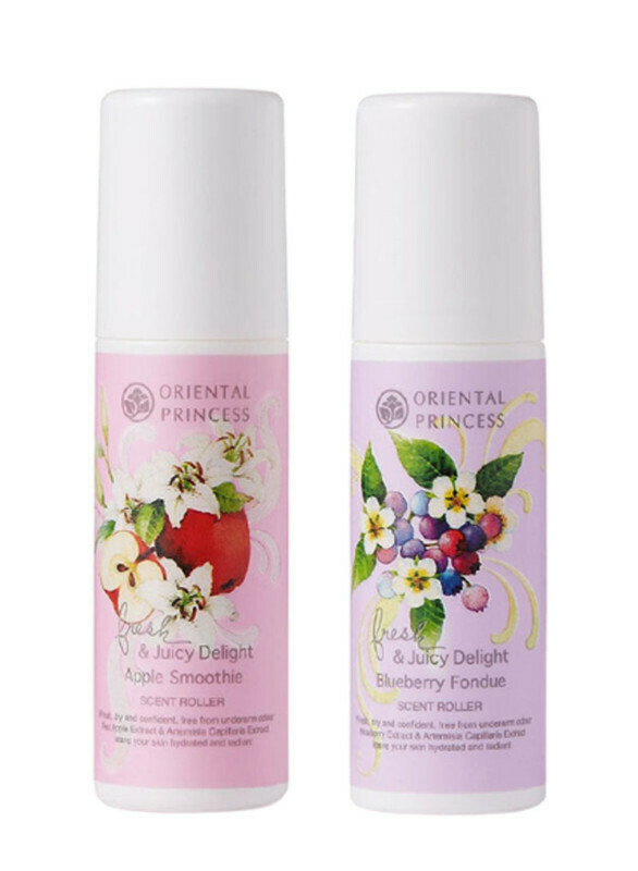 ORIENTAL PRINCESS Pack Of 2 Apple Smoothie And Juicy Delight Blueberry Scent Roller